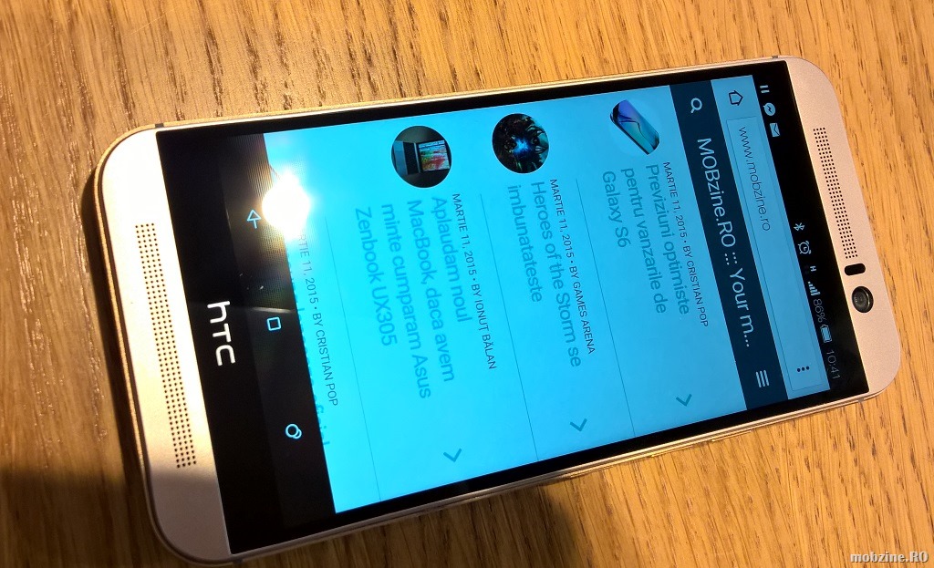 Primul contact cu smartphone-ul HTC One M9 in Romania