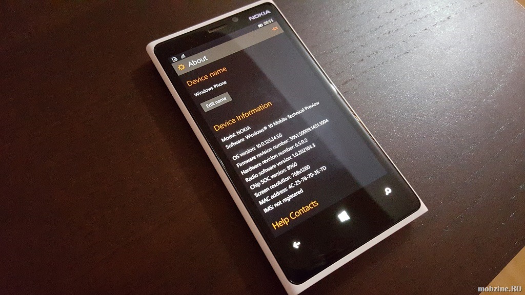 Cum faci capturi de ecran pe Windows 10 Mobile Technical Preview