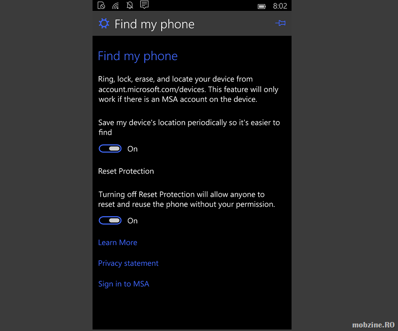 Microsoft da drumul la protectia antifurt pe Windows Phone, deocamdata pe Lumia 640 si 640 XL