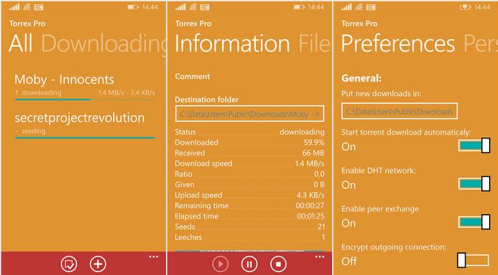 Super deal: clientul Torrex Pro de Windows Phone gratuit azi!