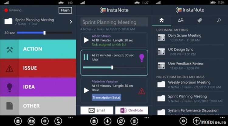 Recomandare: InstaNote pentru notitele din timpul sedintelor