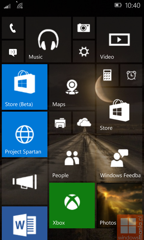 Noi imagini cu interfata Windows 10 Mobile build 10.0.10134