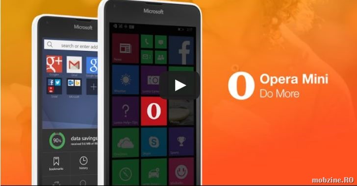Browser-ul Opera Mini for Windows Phone a iesit din beta