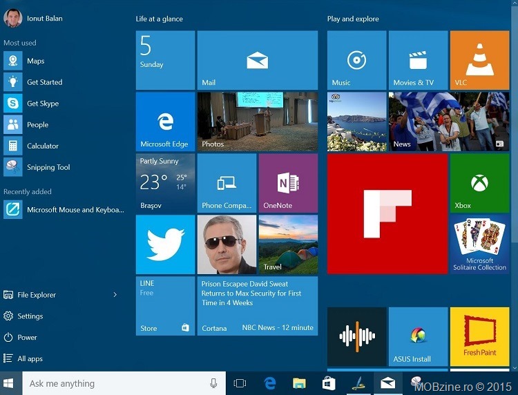 Cum merge Windows 10 Insider Preview build 10162 pe tableta