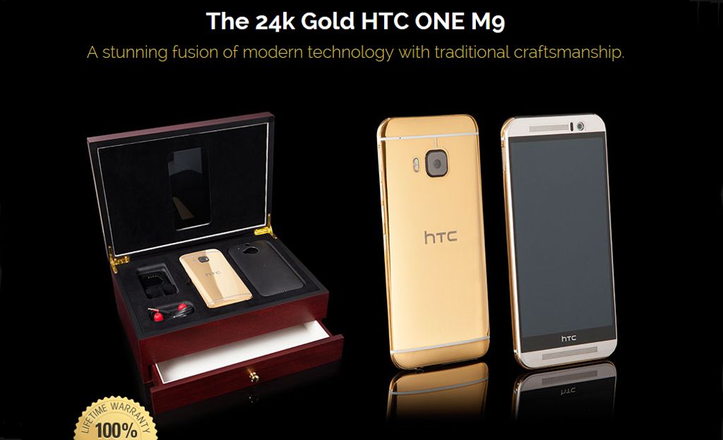 Aurul fierbinte: HTC One M9 de la Goldgenie