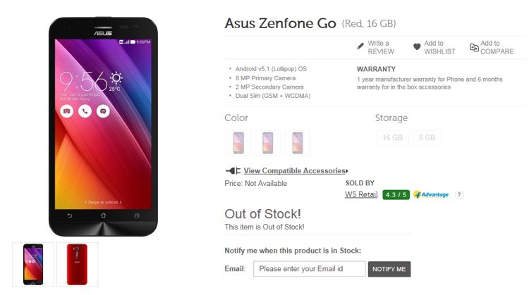 asus zenfone go