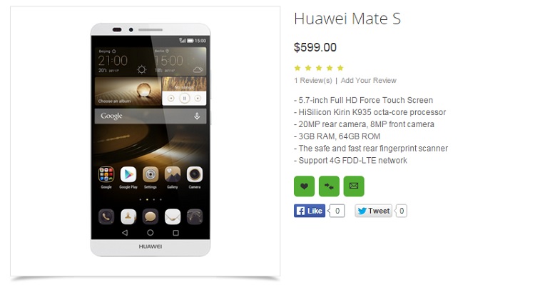 huawei mate s