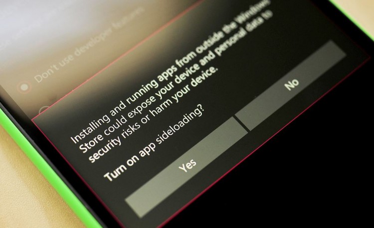 windows phone sideload