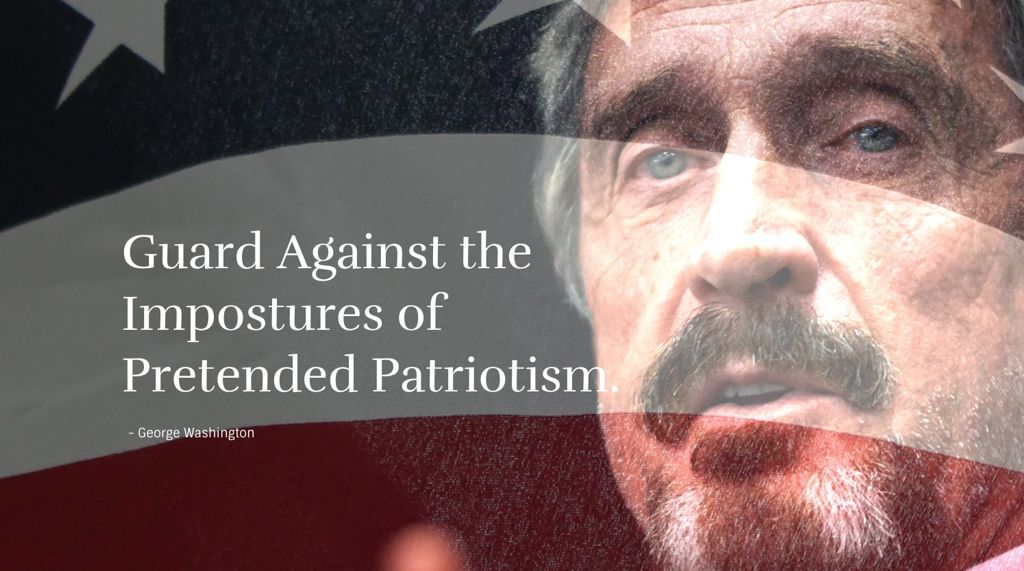 John McAfee vrea sa candideze la presedentia Statelor Unite