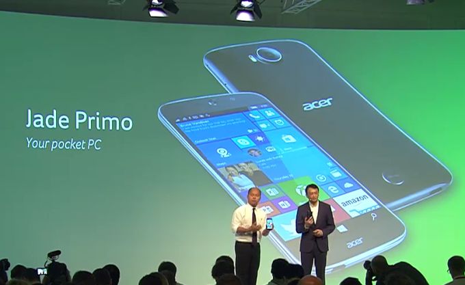 Acer Liquid Jade Primo, un smartphone cu Windows 10 Mobile si suport pentru Continuum