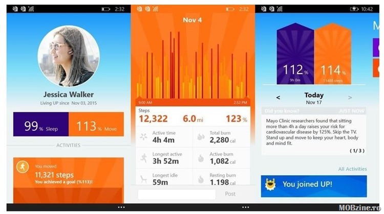 A iesit aplicatia Jawbone UP de Windows Phone, nu functioneaza cu bratarile UP