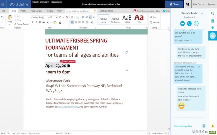 Microsoft aduce integrarea Skype in Office Online