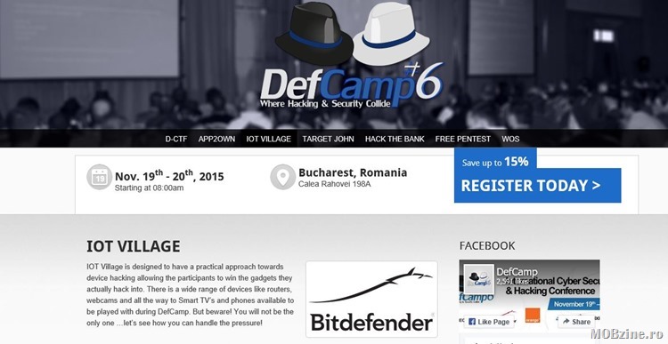 BitDefender organizeaza concursul Pwn2Own IoT Village la DefCamp Bucuresti