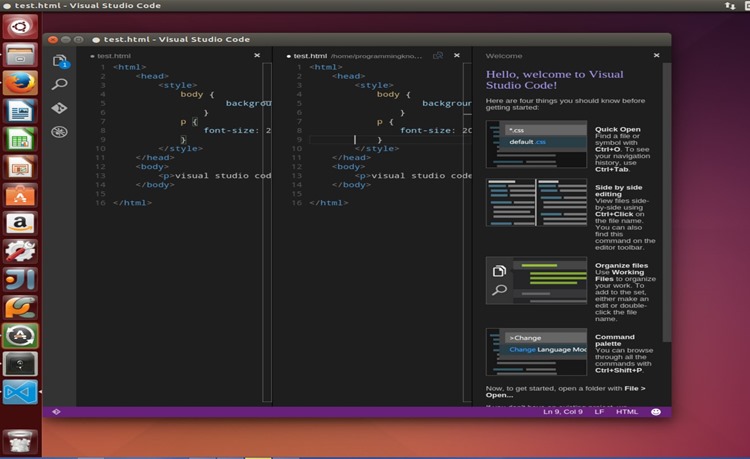 Editorul de cod Visual Studio Code oferit de Microsoft comunitatii Open Source