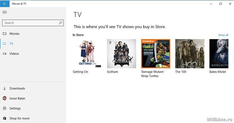 Aplicatia Movies & TV din Windows 10 primeste suport pentru subtitrari SRT