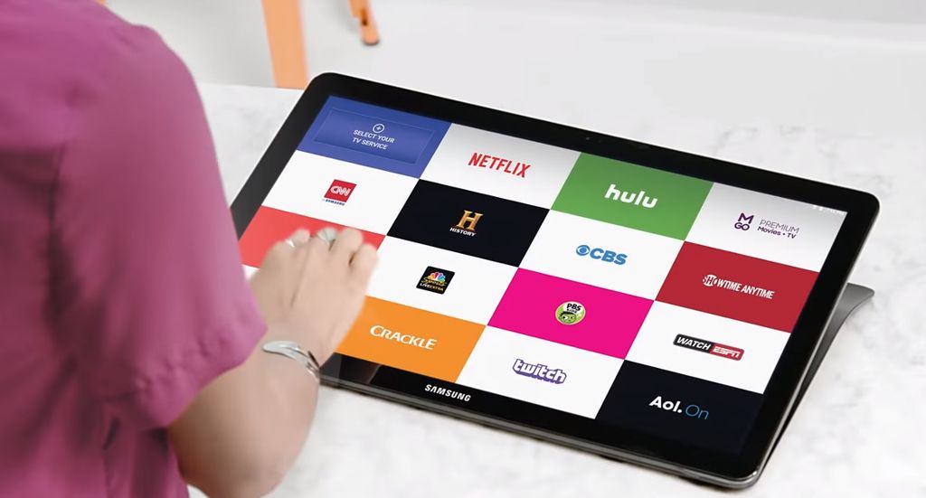 Samsung Galaxy View se pozitioneaza prin reclame