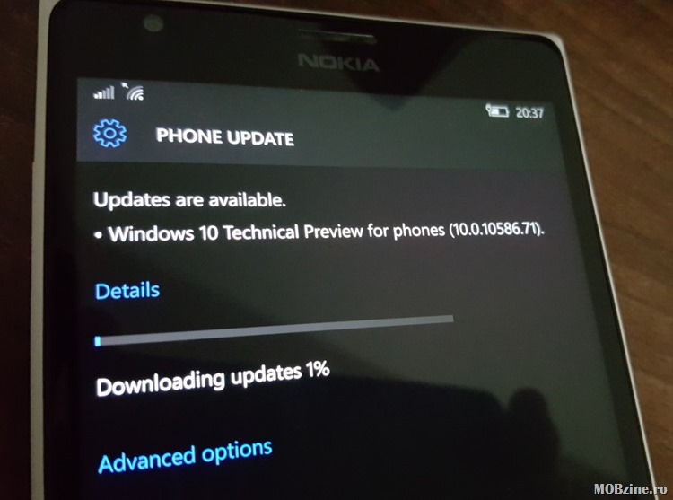 Windows 10 Mobile Insider Preview Build 10586.71 e acum si in Slow Ring