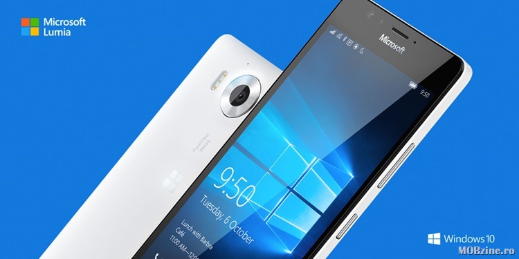 Microsoft lanseaza update-uri de firmware de Windows 10 Mobile pentru Lumia 950, Lumia 950 XL