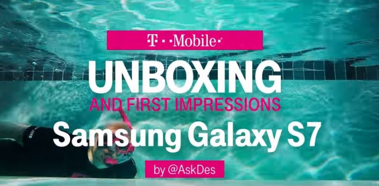 T-Mobile se distreaza cu un unboxing subacvatic pentru Samsung Galaxy S7