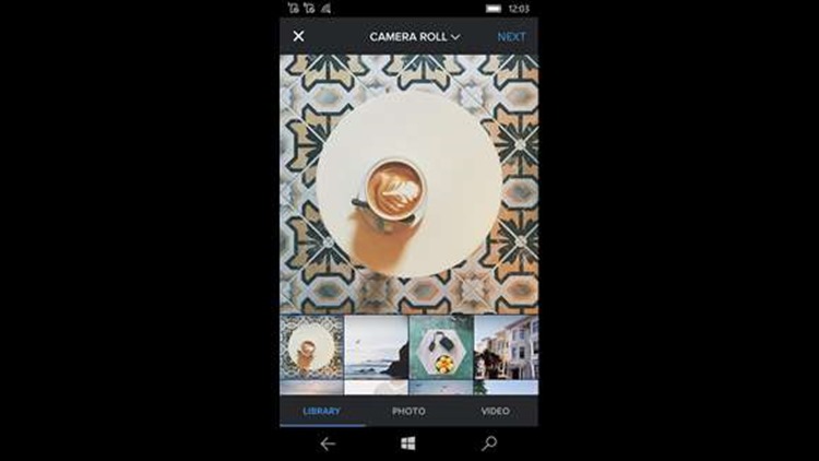 Update de Instagram beta UWP de Windows 10 Mobile aduce Live Tile transparent