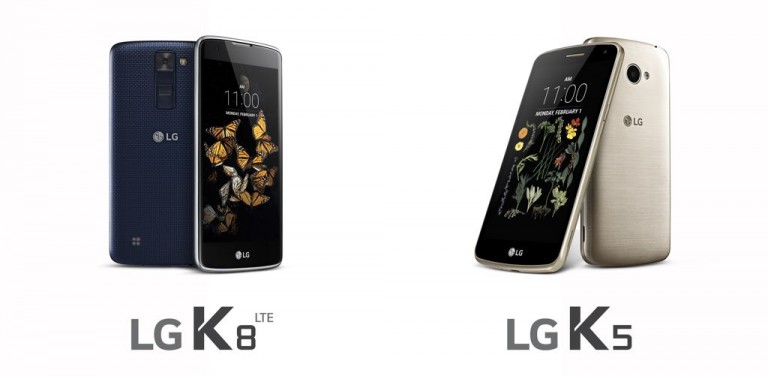 LG K5 si LG K8 vor fi puse in vanzare