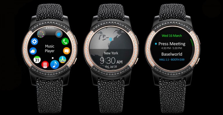 Smartwatch de lux: Samsung Gear S2 by de GRISOGONO