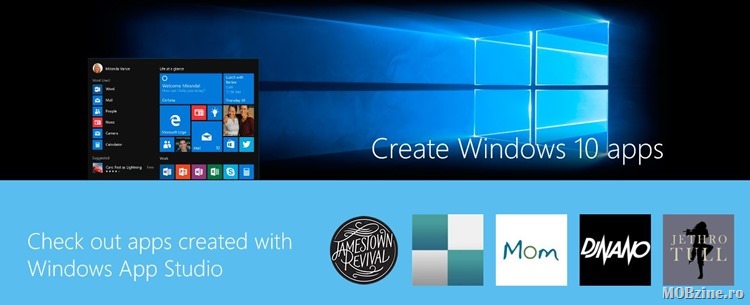 Windows App Studio, instrumentul de generare de aplicatii Windows 10 primeste noi optiuni importante: layout, tipuri de date