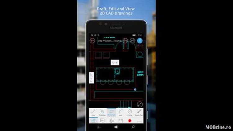 AutoCAD 360 in varianta Universal App ajunge pe Windows 10 Mobile