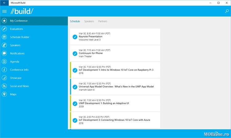 Urmariti conferinta BUILD prin aplicatia de Windows 10
