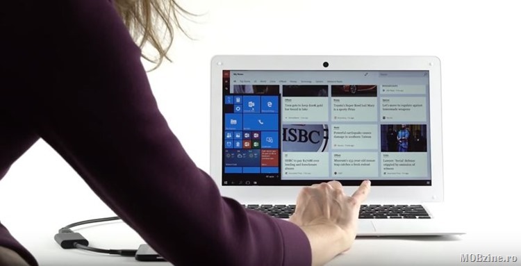 NexDoc, laptopul cu aspect de MacBook Air facut cu Windows 10 si Continuum for Phones