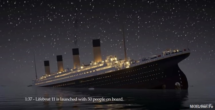 VIDEO: o simulare real time a ultimelor clipe ale Titanicului