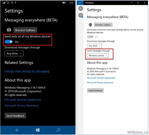 Un nou build de Windows 10 Mobile Insider Preview e gata de download in Fast Ring: Build 14327. vedeti ce e nou!