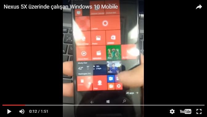 VIDEO: Merge Windows 10 Mobile pe Nexus 5X? Poate!