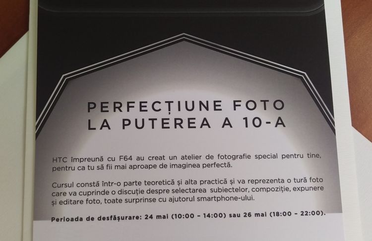 CONCURS: Cu #HTC10 te trimitem la un curs de fotografiere cu smartphone-ul