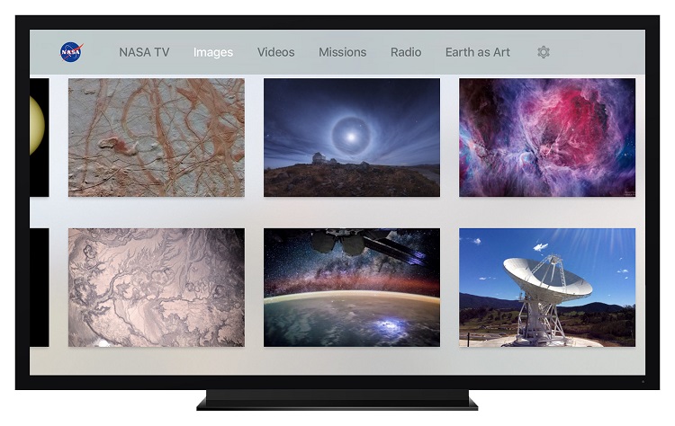 NASA isi lanseaza aplicatia pentru AppleTV