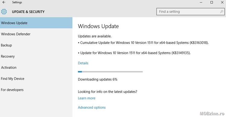 Windows 10 10586.420 disponibil oficial pentru download pe PC si Mobile (KB3163018). Aflati ce e nou!