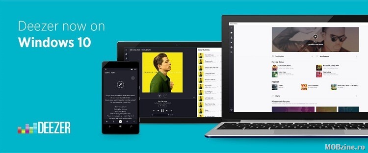 Recomandare pentru download: Deezer for Windows 10 pentru PC si Mobile