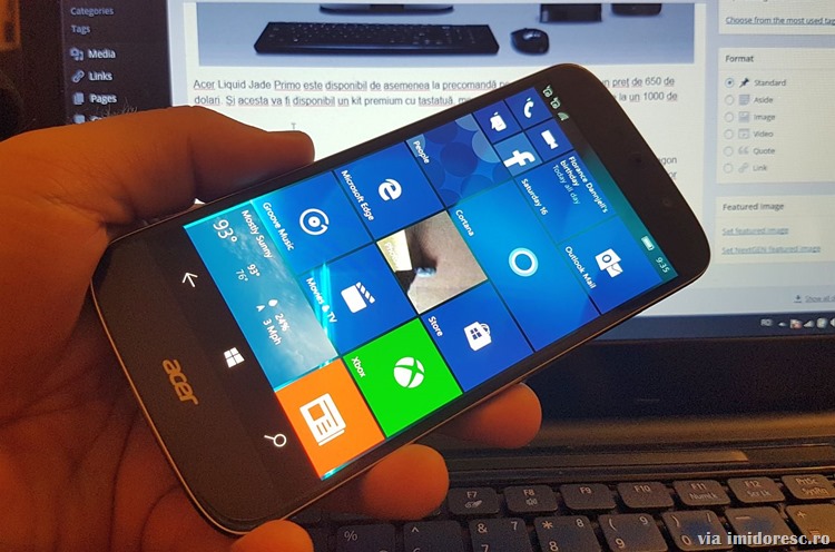 Acer Liquid Jade Primo disponibil la comanda in Windows Store, vine si in Romania!