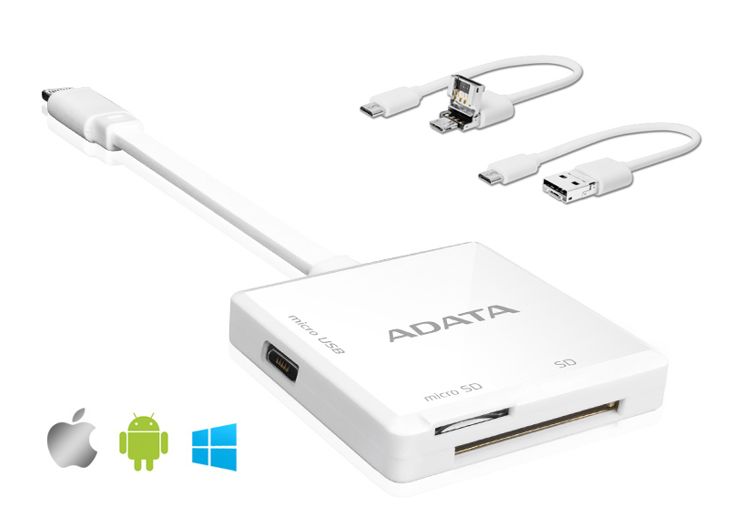 O punte intre Android si iOS: ADATA AI910 Lightning Card Reader Plus