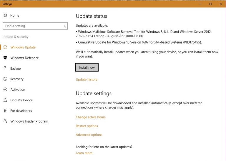 Windows 10 Anniversary Update primeste primul pachet de update-uri