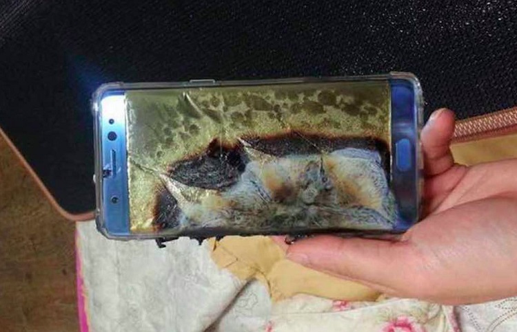 note 7 melted