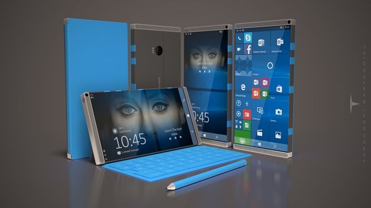 Un interesant concept de Surface Phone, cu muchii drepte si display de 6 inci