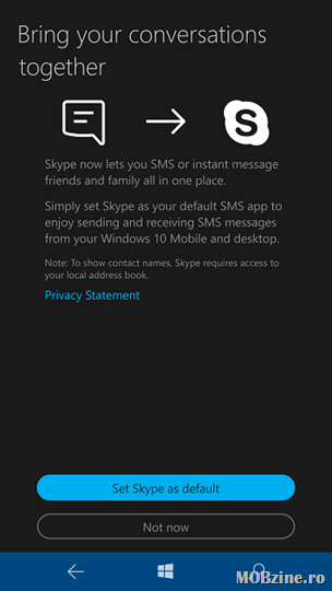 Skype Preview primeste in sfarsit integrarea cu SMS-ul