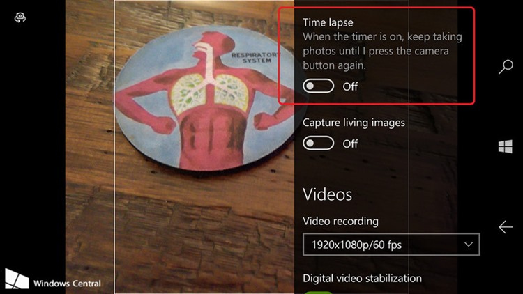 Aplicatia Camera primeste modificari de interfata si functia Time Lapse in build-urile Insider Preview