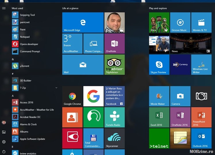 Windows 10 Redstone 2 build 14931 e lansat in Slow Ring pentru utilizatorii din programul Insider
