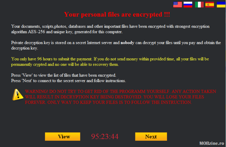 Cheia de decriptare pentru programul ransomware Polyglot e data gratuit de Kaspersky Lab