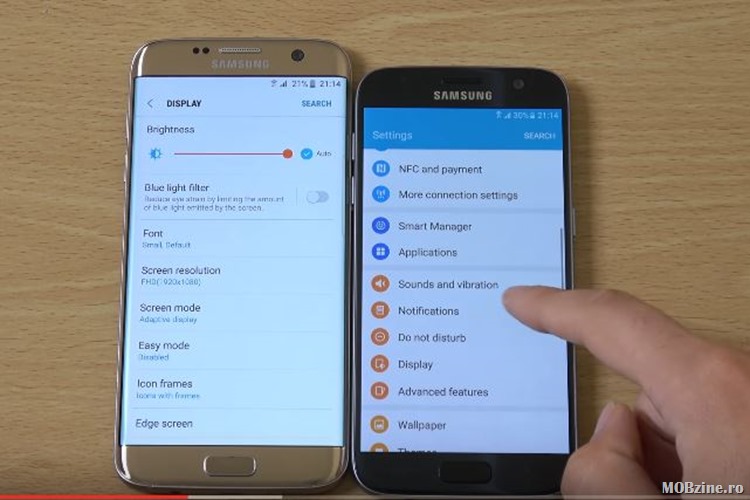 Cum arata Android 7 Nougat pe Galaxy S7 edge