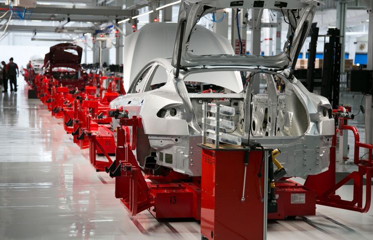 tesla-on-assembly-line