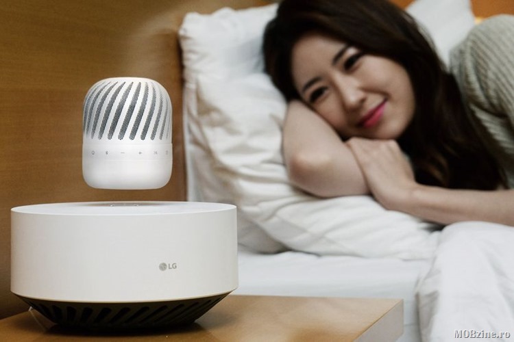 Boxa plutitoare LG cu autonomie de 10 ore: Levitating Portable Speaker